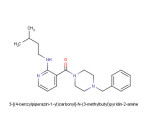 (4-Benzyl-1-piperazinyl){2-[(3-methylbutyl)amino]-3-pyridinyl}methanone 500mg | #003a