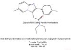 Zolpidic N,N-Diethyl Amide (Hemitartrate) 500mg | #198b